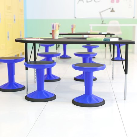 FLASH FURNITURE Blue Kids Adjustable Active Learning Stool AY-9001S-BL-GG